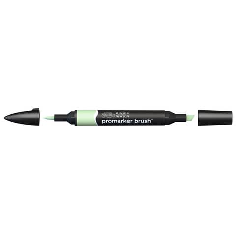 Pennarelli Winsor&Newton Promarker Brush doppia punta scalpello-pennello - meadow green G339 - 0204215