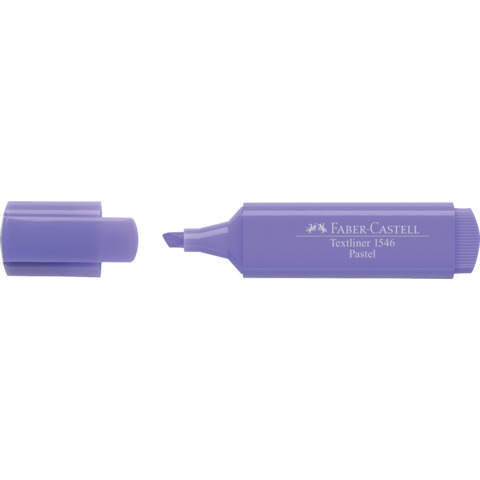 Evidenziatore Faber-Castell Textliner 1546 - conf. 10 pz - colore pastel lilla - 154656