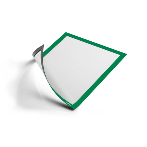 Cornice espositiva Durable DURAFRAME® MAGNETIC in PPL formato A4 in conf. 5 pz verde - 4869-05