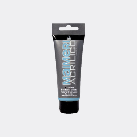 Colore acrilico Maimeri in tubetto 75 ml blu reale chiaro - M0916405