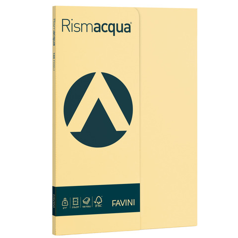Carta colorata Favini Rismacqua colori tenui 90 g/m² A4 - risma da 100 fogli camoscio - A69R144