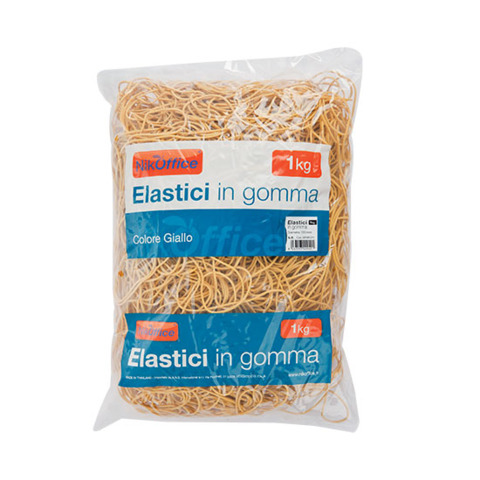 Elastici in gomma Nikoffice busta da 1 Kg Ø 50 mm - 06NIK019