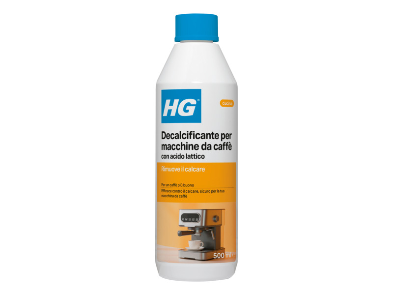 Decalcificante HG per macchine da caffè con acido lattico 500 ml
