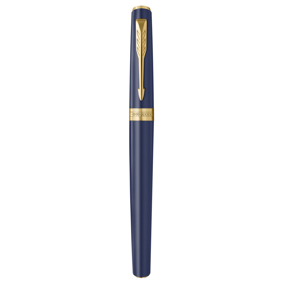 Penna stilografica Parker Meridian Blu - finiture oro - pennino M - inchiostro blu - confezione regalo Blue GT