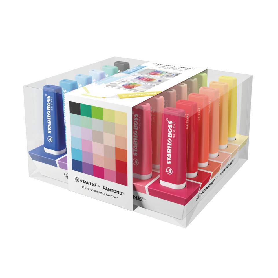 Desk set evidenziatori Stabilo Boss Original x Pantone&trade; - 2-5 mm - conf. da 30 pezzi Stabilo assortiti - 70/30-6