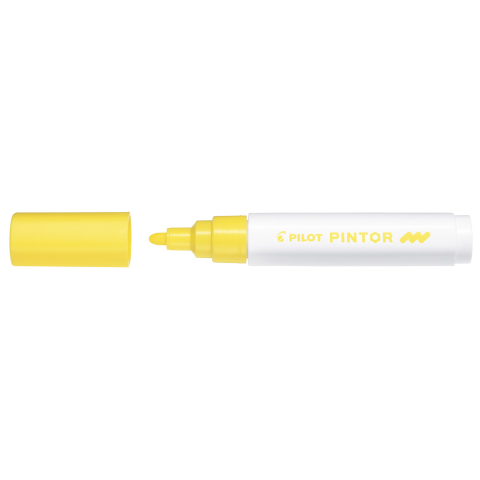 Marcatore multisuperficie Pilot Pintor a base d'acqua punta in fibra 4,5 mm giallo - 002390
