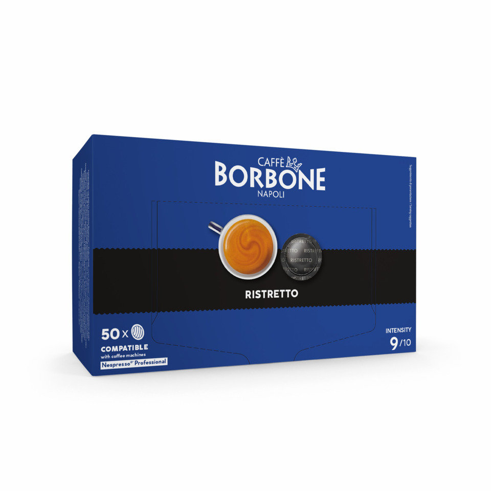 Capsule compatibili Nespresso Professional ristretto Caffè Borbone - conf. 50 pz - NPRORISTRETTO6X50