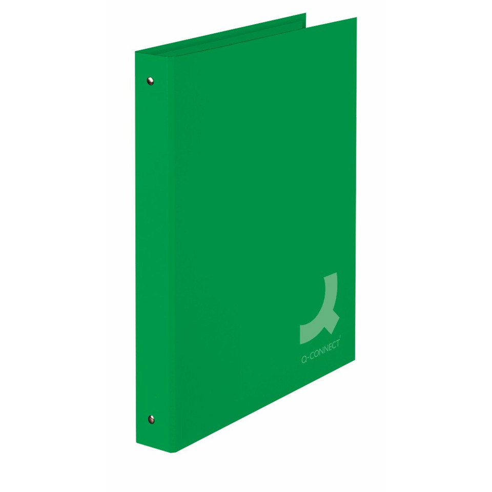 Raccoglitore Q-Connect A4 - 4 anelli da 30 mm - verde KF13955