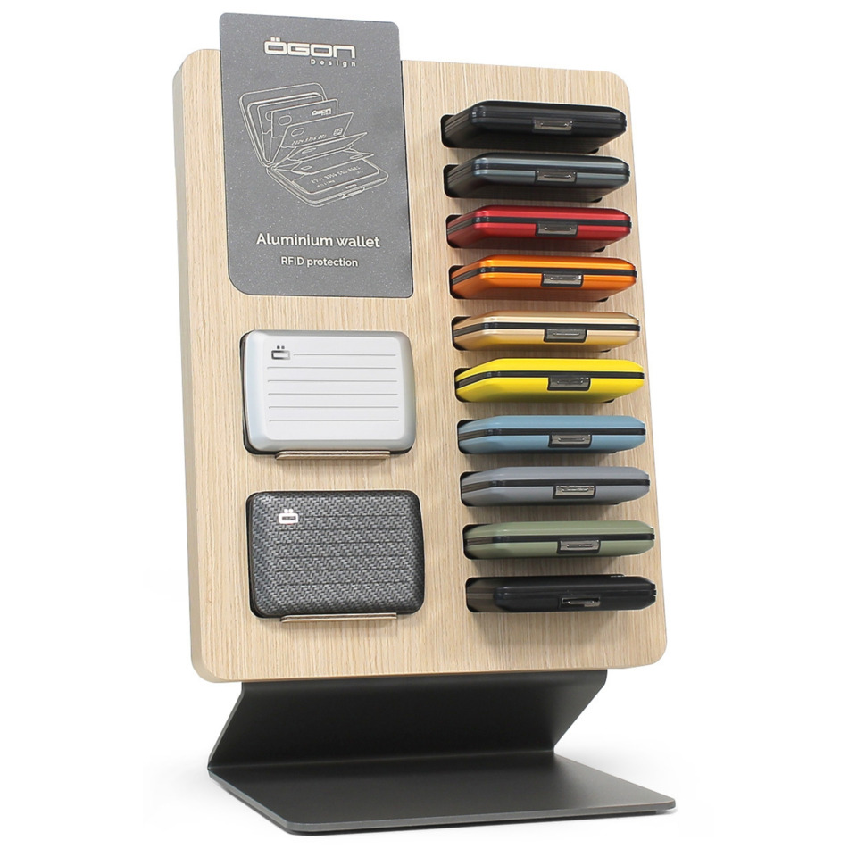 Espositore 12 portafogli Smart Case Ogon V2 - colori assortiti - O001097