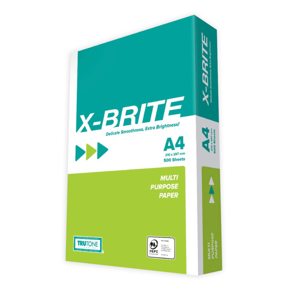 Carta per fotocopie X-Brite formato A4 in risma da 500 fogli - X-BRITE WHITE