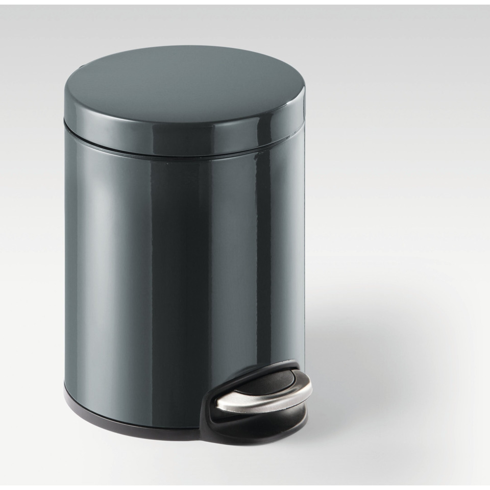 Cestino gettacarte DURABLE con pedale acciaio inox 5 l carbone 341058